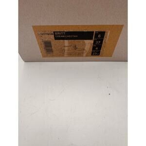 Hey Dudes Britt Cream Cheetah Womens Shoes Size 6 NIB